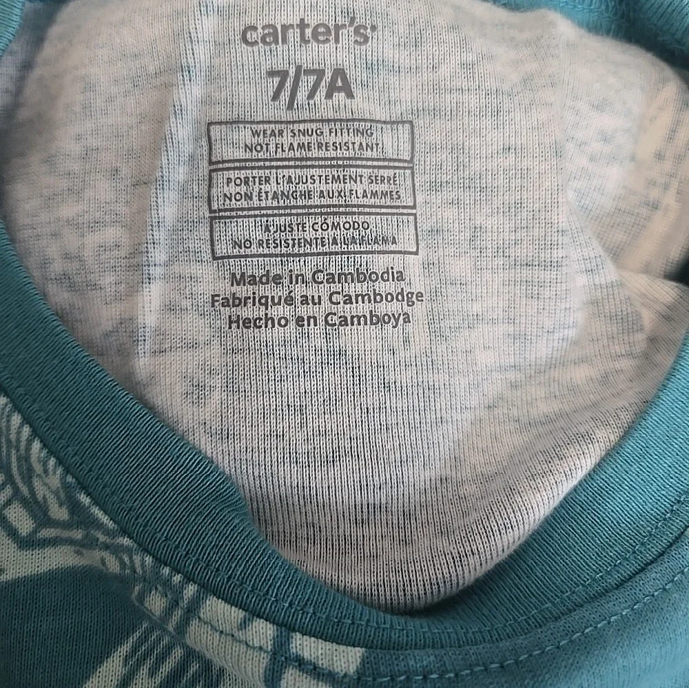 Carter's Boys Short Pajama Sets - Size 7 & FREE Extra PJs - Size 8